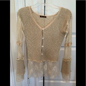 Vintage lace cardigan